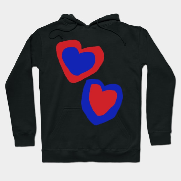 I Love My Life blue heart T-Shirt  #TPArtDecoContest Hoodie by EllenDaisyShop